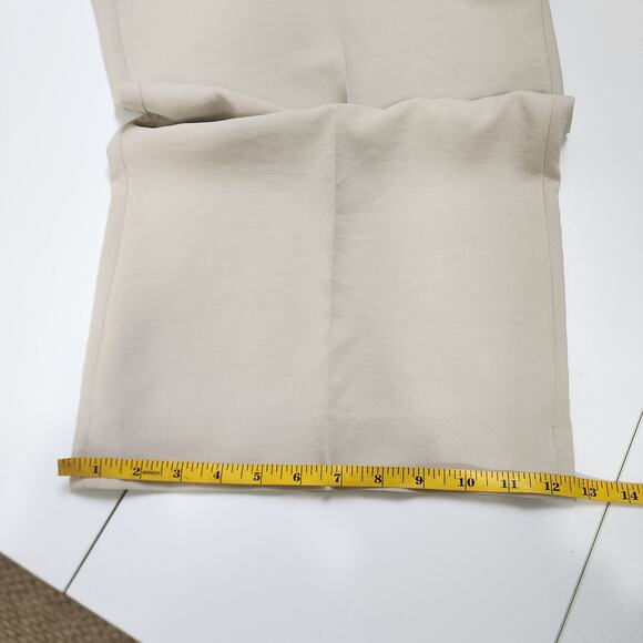 Abercrombie & Fitch Womens Sloane Tailored Wide Leg Pant‎ Size 18S Light Taupe - Picture 12 of 12